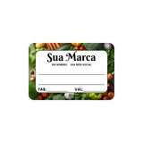 1000 Etiquetas Adesiva P/ Marmita Comida Congelada Fit 9x5cm