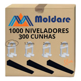 1000 Nivelador 300 Cunha Porcelanato Piso 1mm 1,5mm 2mm 3mm