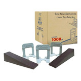 1000 Nivelador Espaçador Slim Piso Porcelanato + 120 Cunhas