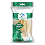 1000 Palito Espeto Picks Espetinho Sanduiche Madeira 9cm 