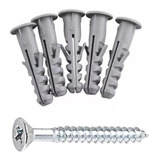 1000 Parafuso Philips 3,5 X 40mm 4cm Com Bucha 6mm Anel Aba