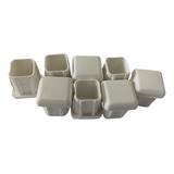 1000 Ponteiras Tampas Plásticas 15x15 16x16 Metalon Brancas