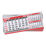 1000 Refil Calendário Pvc De Mesa Bloco Grande 15,5x6,5