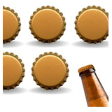 1000 Tampinhas Tampas Garrafa Cerveja Artesanal Dourada