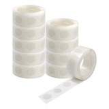 1000 Adesivos Gota Balão Decoração Bexiga Cola Dupla Face Cor Transparente Bolinhas