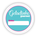 1000 Adesivos Rótulos Para Geladinho Sacolé Dindin 3x3cm