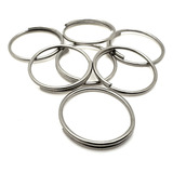 1000 Argolas De Chaveiro 20mm Sem Corrente Níquel