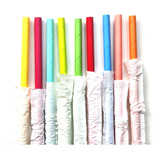 1000 Canudos De Papel Coloridos Bolinhas Frete Gratis