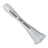 1000 Cinta Plástica Abraçadeira Nylon Enforca Gato 3x20cm
