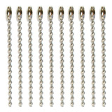 1000 Corrente De Bolinha Ferro Com Canoa 7cm X 2 5mm Para Tag Chaveiro Confecção Calçados