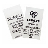 1000 Etiquetas Nylon Personalizado Para Roupas E Composição