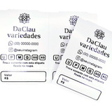 1000 Etiquetas Tag Cartão Personalizada Impressa Para Roupas