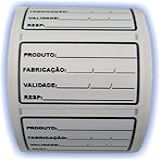 1000 ETIQUETAS VALIDADE ANVISA BOPP 50X30MM CONGELAMENTO