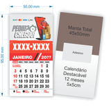 1000 Imãs De Geladeira Personalizado Com Calendário 5x9cm