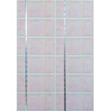 1000 Ingressos De Segurança Papel Moeda 100x50mm 12 P Folha