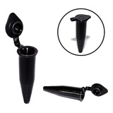 1000 Microtubo 0 78ml Frasco Tipo Flaconete Preto Cônico
