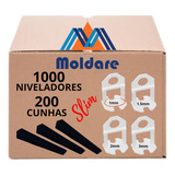 1000 Nivelador 200 Cunha Porcelanato Piso Cerâmica Moldare