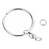 1000 Pcs Argola Chaveiro C Corrente 25mm Elo 8mm 1000 Pçs