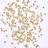 1000 Pçs Pacote De Contas De Aço Brincos De Unha Ouro Prata Arte De Unha Metal Mini Grânulo De Caviar 3D DIY Charme Bola De Strass Acessórios De Decoração Ouro 1 0 8 Mm 