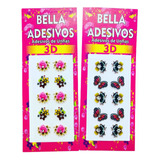 1000 Peliculas Kit Adesivos De Unha 3d Bella Adesivos