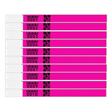 1000 Pulseiras Identificação Numerada Barras Qr Code