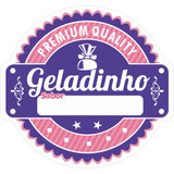 1000 Rótulo Adesivo Para Geladinho Sacolé Dindin 3x3cm