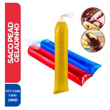 1000 Saco Plástico Geladinho 04x23cm Saquinho Sacolé Gourmet