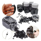 1000 Unidades Microlink Revestido Silicone Mega Hair