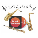 10000 Partituras De Sax Saxofone   3000 Playback   Métodos