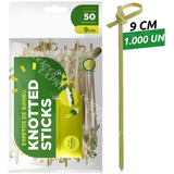 1000un - Espeto Bambu Knotted Stick