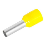 1000x Conector Terminal Tubular Elétrico 6mm Amarelo Ótimo