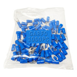 1000x Terminal Pré Isolado Forquilha 1,5/ 2,5mm Garfo Azul