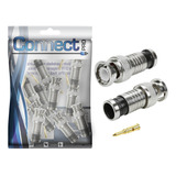 1000x Conector Bnc Cftv Macho Rg59