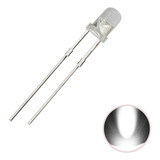 1000x Led Branco Alto Brilho 5mm kit Com 1000 Peças