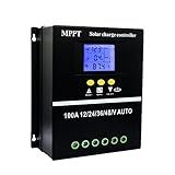 100A MPPT Controlador De Carga De Energia Solar Com Porta USB Dupla E Ecrã LCD Retroiluminado 12V 24V 36V 48V Controlador De Energia De Painéis Fotovoltaicos Adaptáveis Para Uso Doméstico