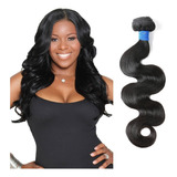 100g 40cm De Cabelo Humano Ondulado Remy Feixes Preto