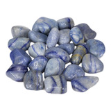 100g De Pedra Rolada Quartzo Azul