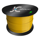 100m Cabo Aço Revestido P Academia Amarelo 1 8 X 4 8 Mm
