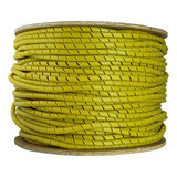 100m Guaina Espiral Tube Cabo Drop 12 4mm Amarelo Fibraoptic
