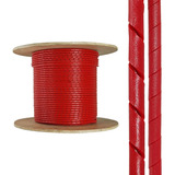 100m Guaina Espiral Tube Cabo Drop 6 2mm Vermelho Fibra Opti