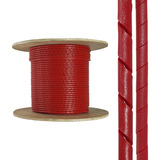 100m Guaina Espiral Tube Cabo Drop 6 2mm Vermelho Fibra Opti