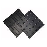 100pçs Piso Tatil Alerta Direcional Preto Borracha Pvc 25x25