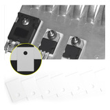 100pcs To-220 Alumina Folha Isolante Cerâmica 3.2mm Furo