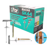 100pcs Bucha Nylon Sk44 Gesso Drywall Bloco Parafuso Philips