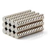 100pcs Imã De Neodímio 5x2 Redondo Super Forte 5mm X 2mm N35