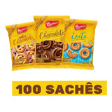 100un Biscoitos Amanteigados Sortidos Bauducco Sache 11,8g