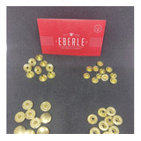 100un Botão Colchete Ferro Dourado/o.velho Eberle
