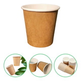 100un Copo Papel Biodegradável Café 110ml