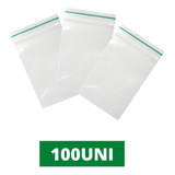 100un Sacos Plástico Hermético Zip Lock Saquinho 7x10cm Nº03