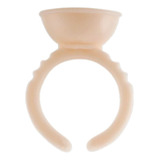 100un Anel Batoque Para Cílio Silicone Rose Micropigmentação